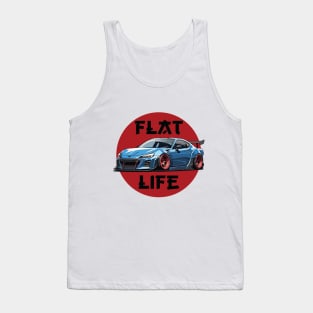 Subaru BRZ Car Art - Widebody Modified Flat Engine JDM Car Tank Top